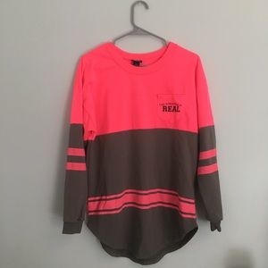 Pink Long Sleeve “The Struggle is Real” shirt.